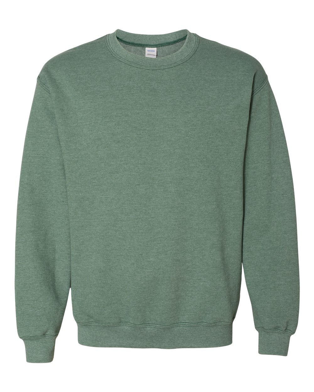 Unisex Heavy Blend™ Crewneck Sweatshirt in Heather Dark Green - flat front