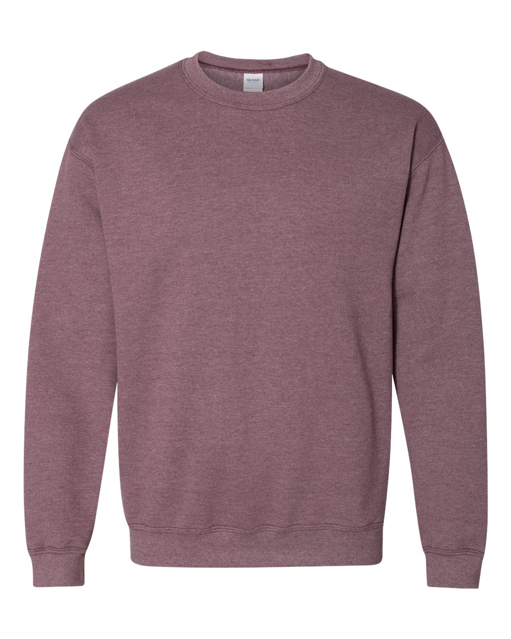 Unisex Heavy Blend™ Crewneck Sweatshirt in Heather Dark Maroon - flat front