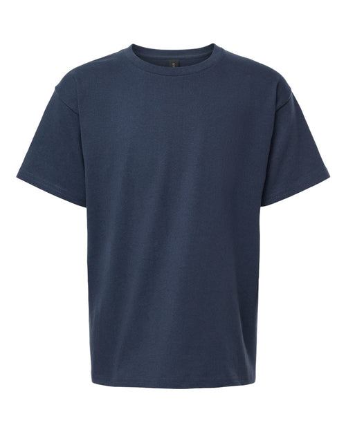 Youth T-Shirt in Blue Dusk - flat front