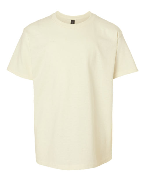 Youth T-Shirt in Off White - flat front