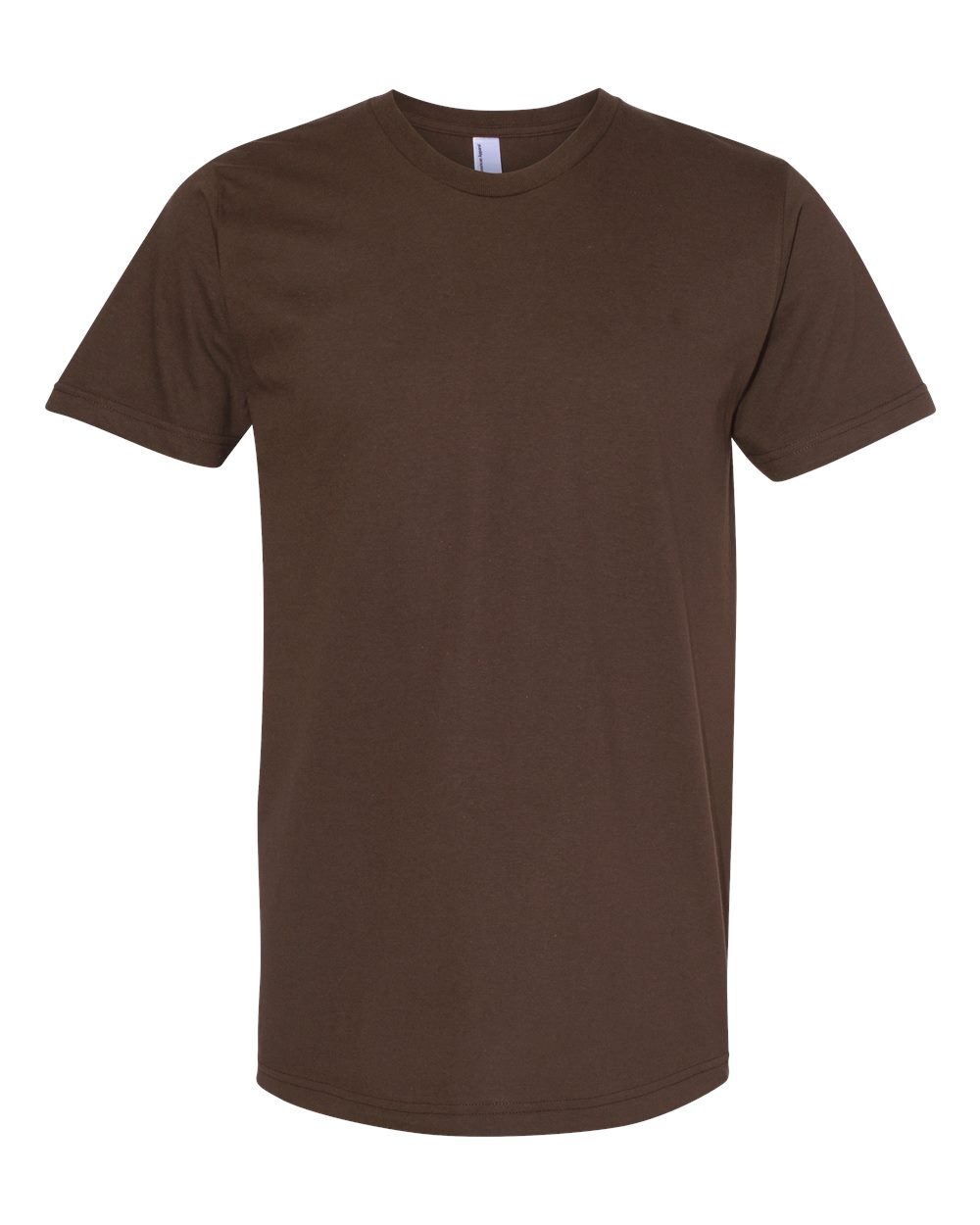 American Apparel Unisex Fine Jersey Tee in Brown - flat front