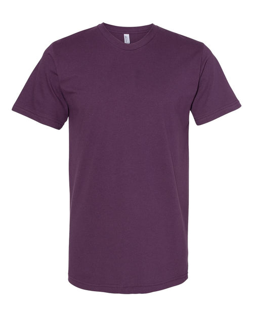 American Apparel Unisex Fine Jersey Tee in Eggplant - flat front