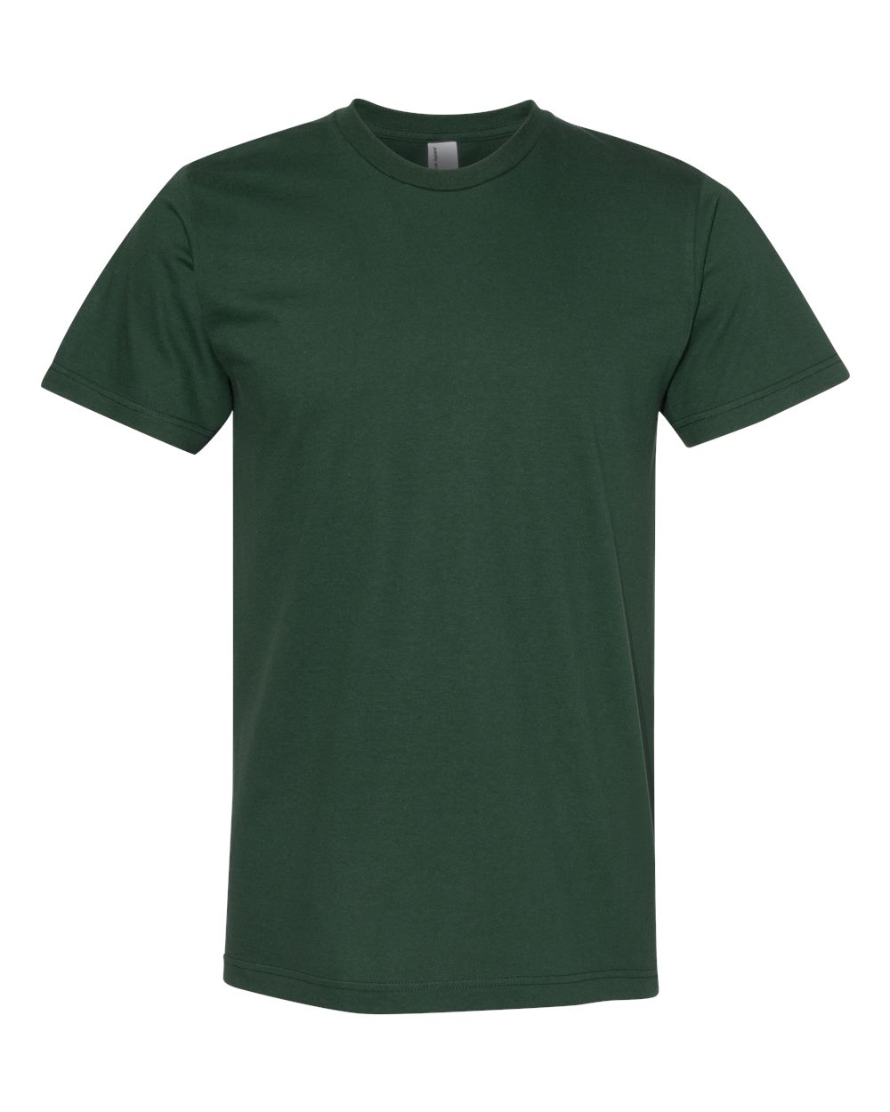 American Apparel Unisex Fine Jersey Tee in Forest - flat front