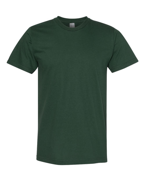 American Apparel Unisex Fine Jersey Tee in Forest - flat front