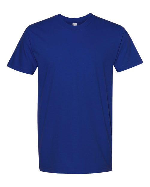 American Apparel Unisex Fine Jersey Tee in Lapis - flat front