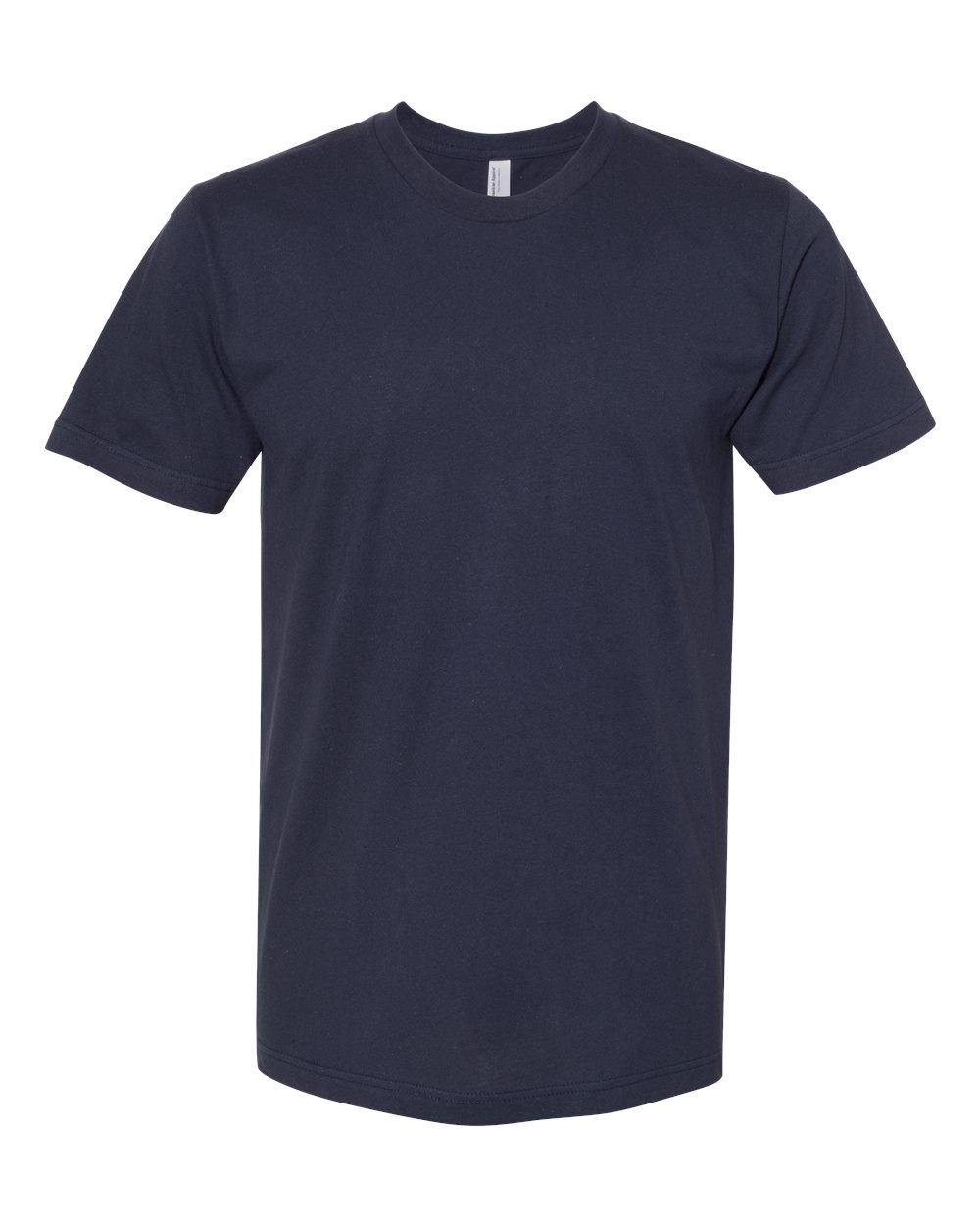 American Apparel Unisex Fine Jersey Tee in Navy - flat front
