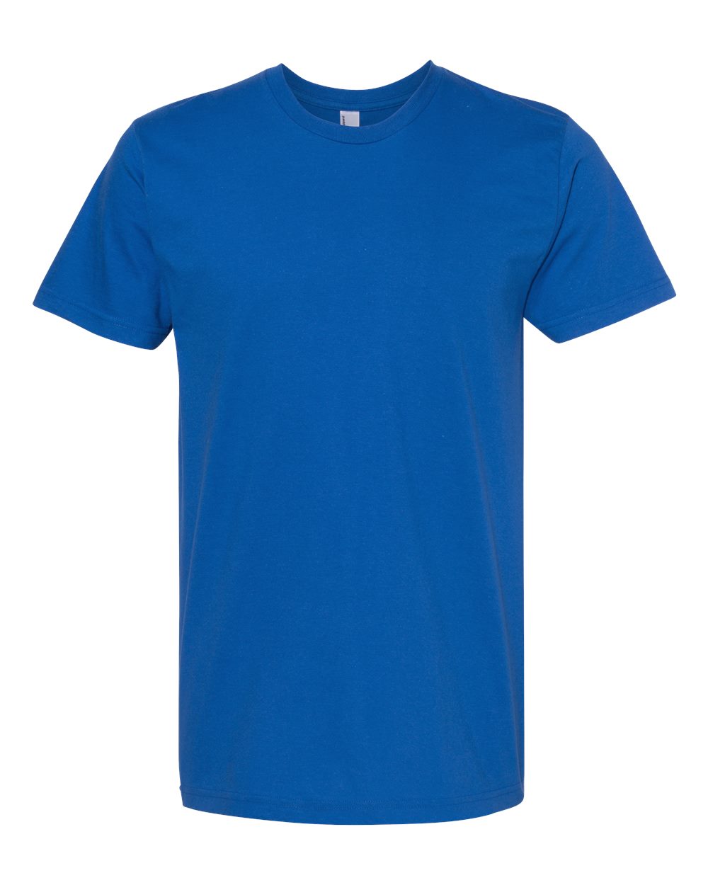 American Apparel Unisex Fine Jersey Tee in Royal Blue - flat front