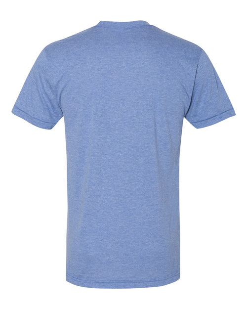 American Apparel Unisex Triblend Track Tee flat back