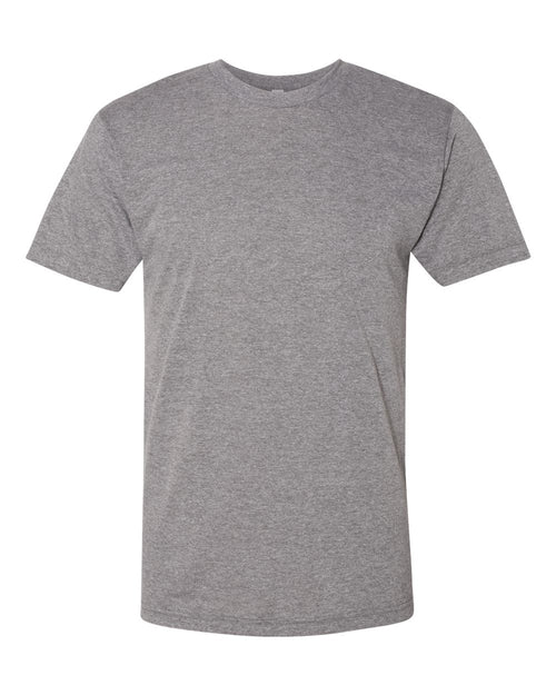 American Apparel Unisex Triblend Track Tee in Athletic Grey - flat front