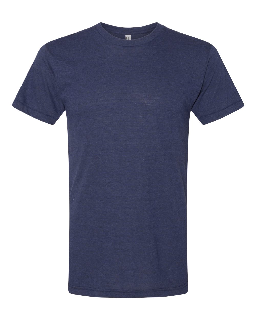 American Apparel Unisex Triblend Track Tee in Tri-Indigo - flat front