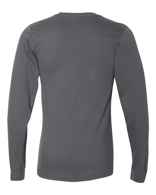 American Apparel Unisex Fine Jersey Long Sleeve Tee flat back