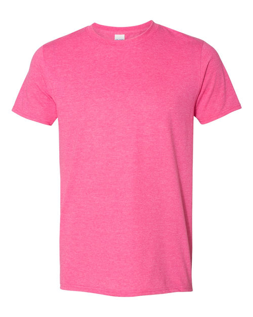 Unisex T-Shirt in Heather Heliconia - flat front