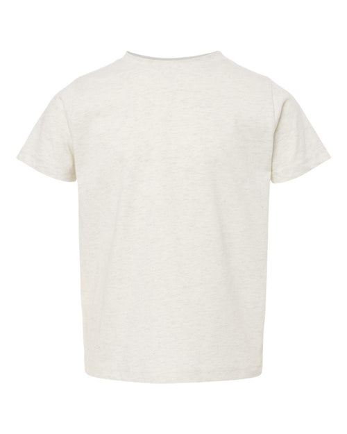 Toddler Fine Jersey Tee in Natural Heather - flat front