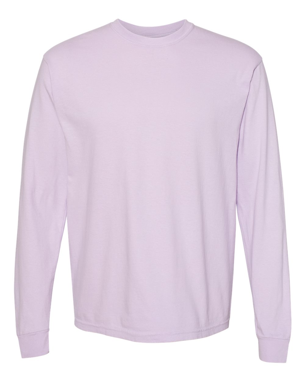 Unisex Long Sleeve T-Shirt in Orchid - flat front