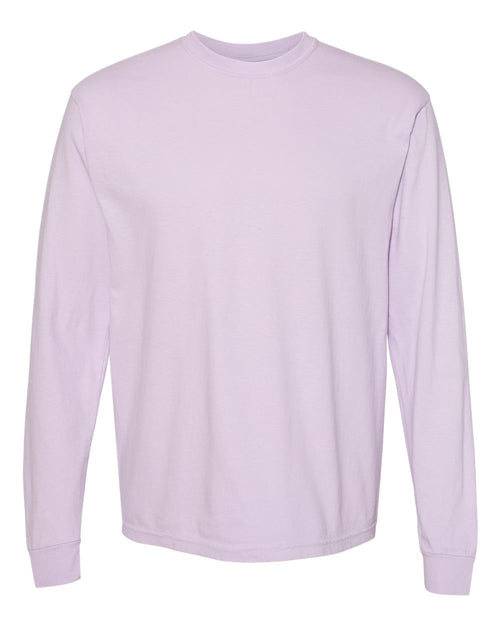 Unisex Long Sleeve T-Shirt in Orchid - flat front