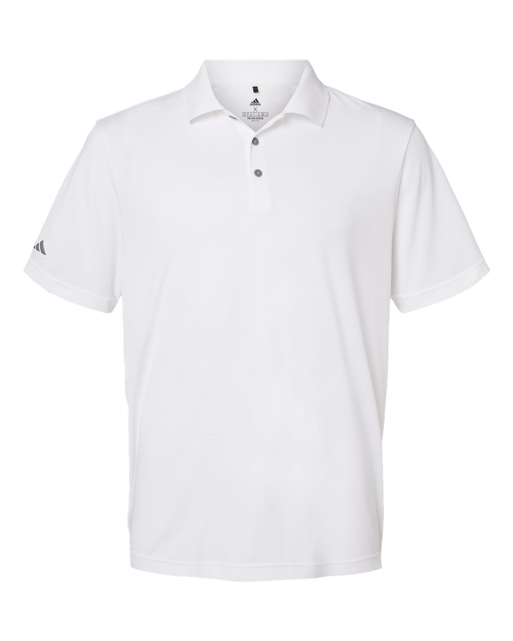 Men's Moisture-Wicking Performance Polo in White - flat front