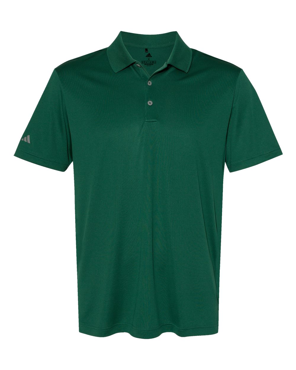 Men's Moisture-Wicking Performance Polo in Collegiate Green - flat front