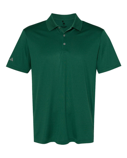 Men's Moisture-Wicking Performance Polo in Collegiate Green - flat front