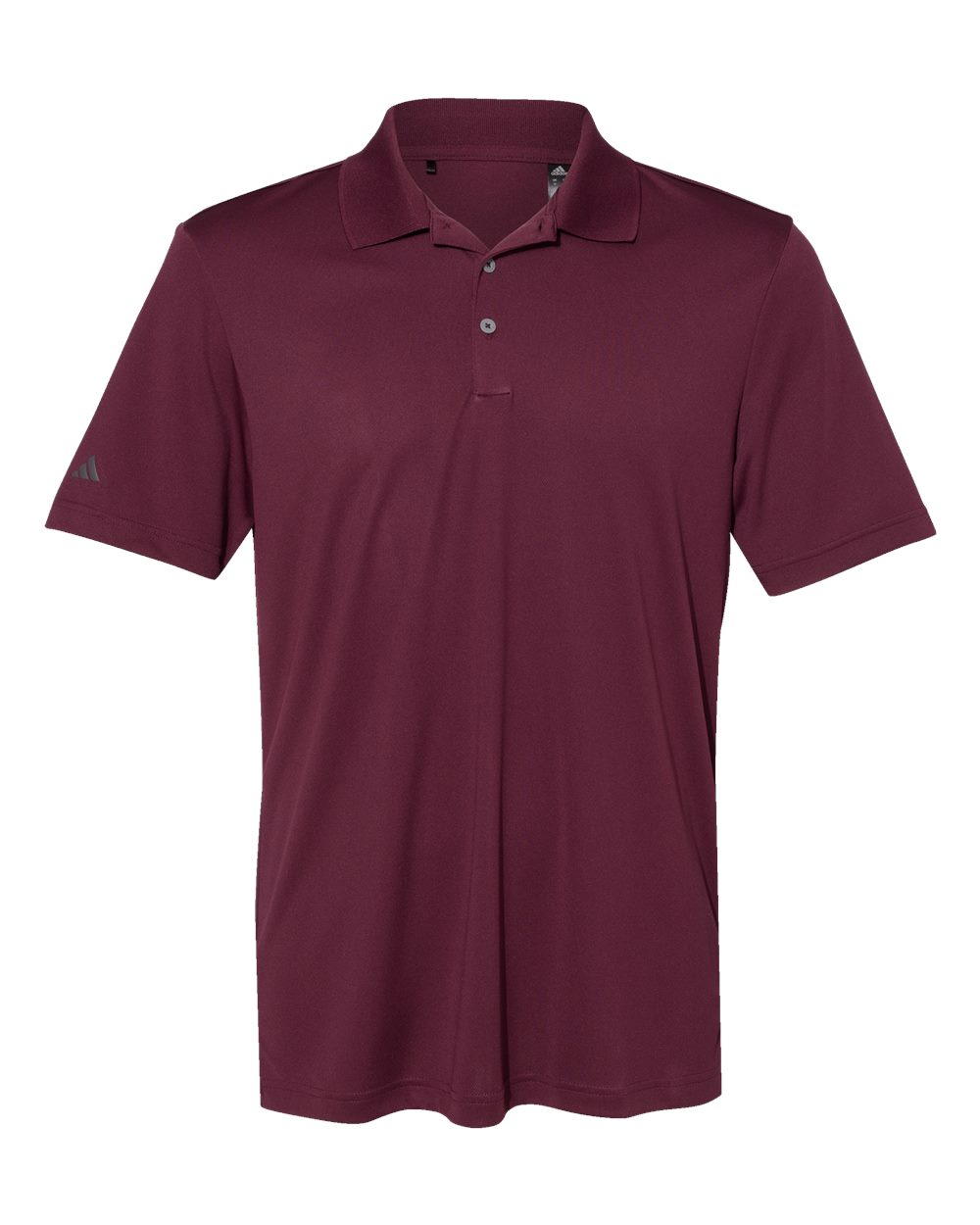 Men's Moisture-Wicking Performance Polo in Maroon - flat front