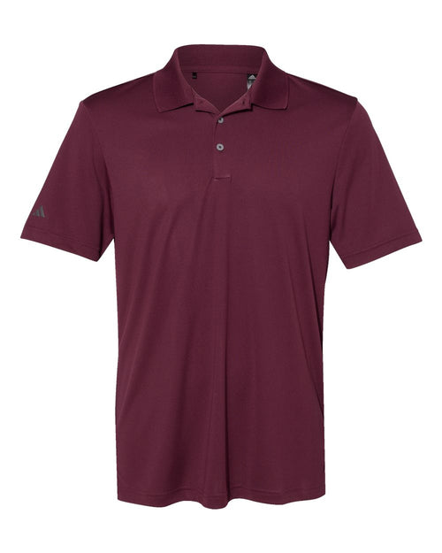 Men's Moisture-Wicking Performance Polo in Maroon - flat front