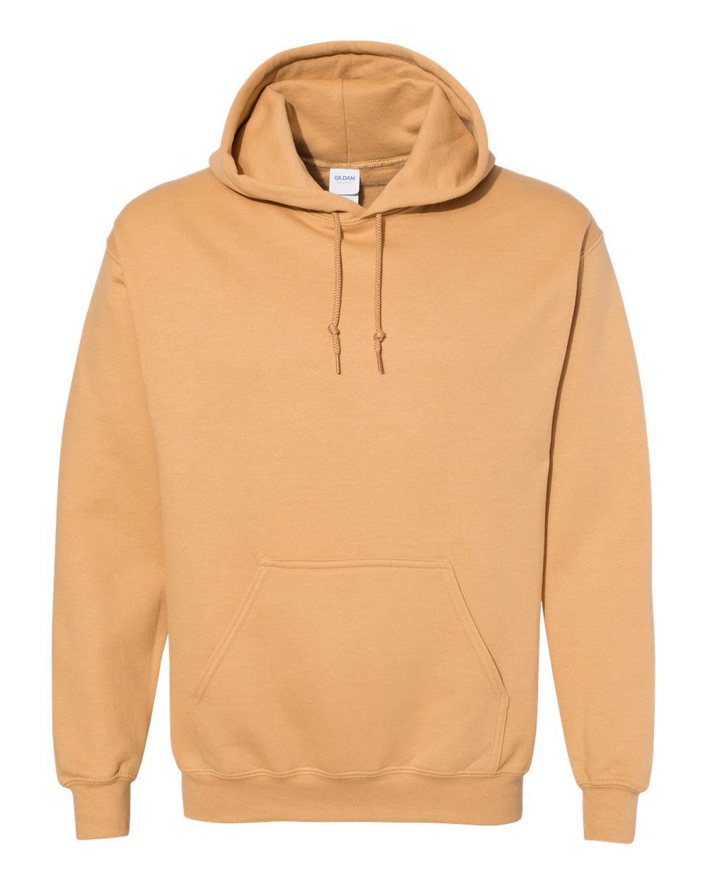 Unisex Heavy Blend™ Hooded Sweatshirt in Old Gold - flat front