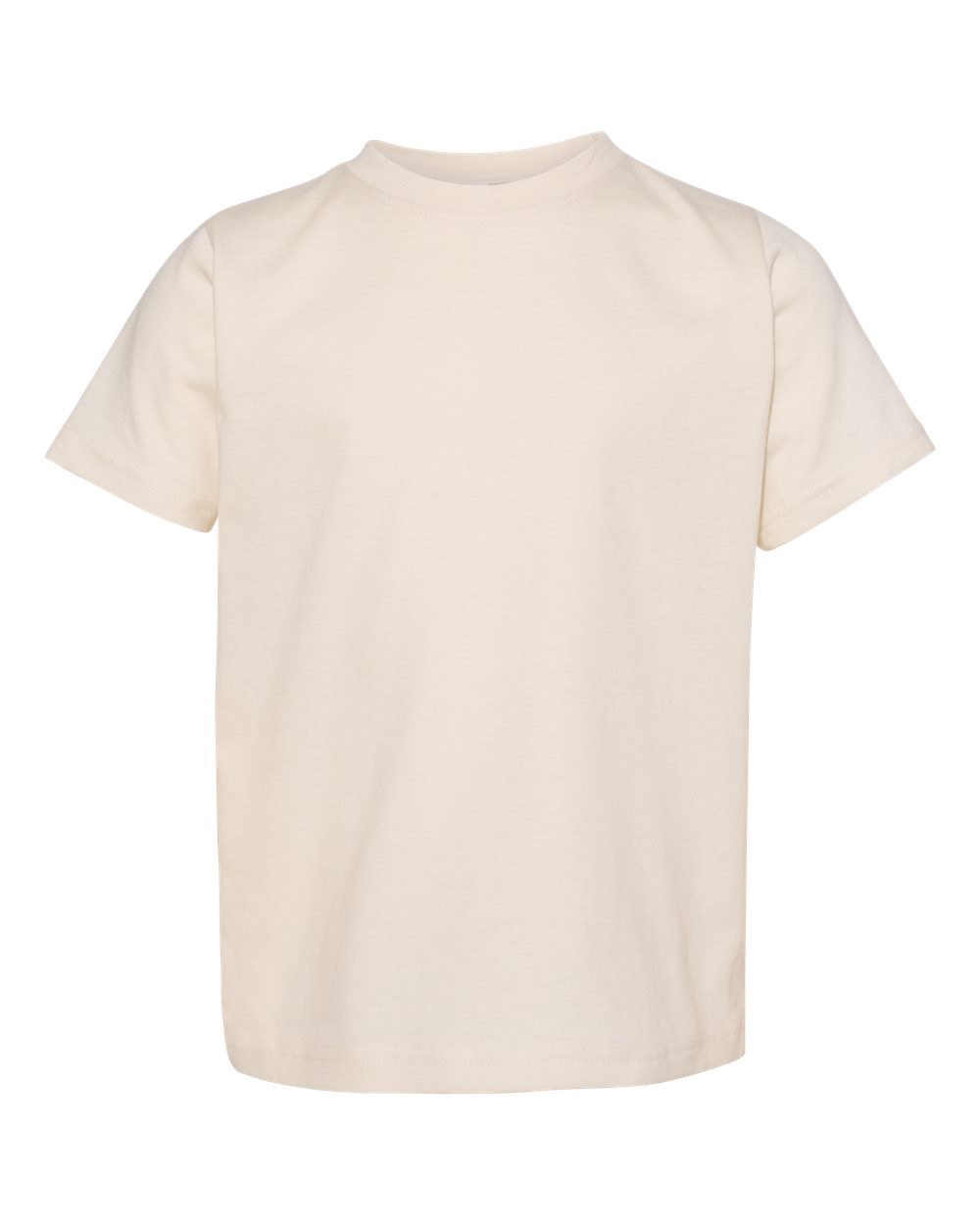 Toddler Fine Jersey Tee in Natural - flat front