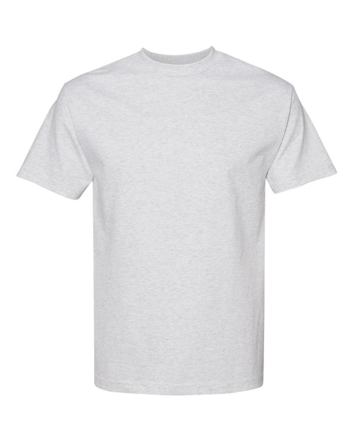 American Apparel Unisex Heavyweight Cotton Tee in Ash Grey - flat front