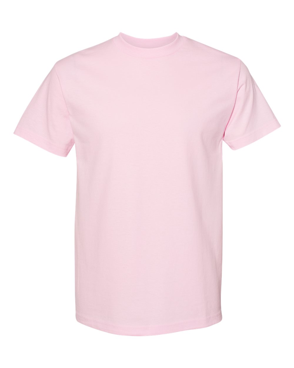 American Apparel Unisex Heavyweight Cotton Tee in Pink - flat front