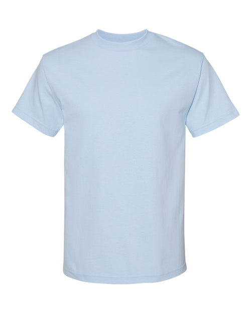 American Apparel Unisex Heavyweight Cotton Tee in Powder Blue - flat front