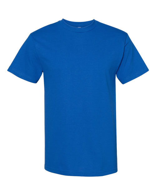 American Apparel Unisex Heavyweight Cotton Tee in Royal Blue - flat front