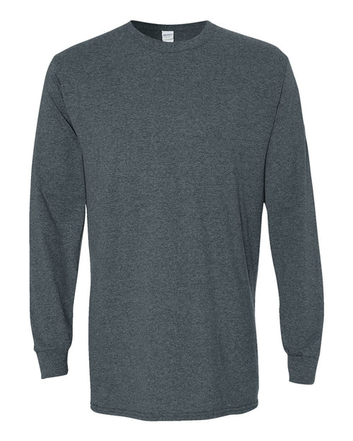 Unisex Long Sleeve T-Shirt in Dark Heather - flat front