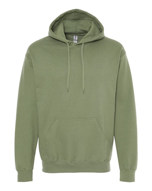 Unisex Hoodie in Military Green - flat front