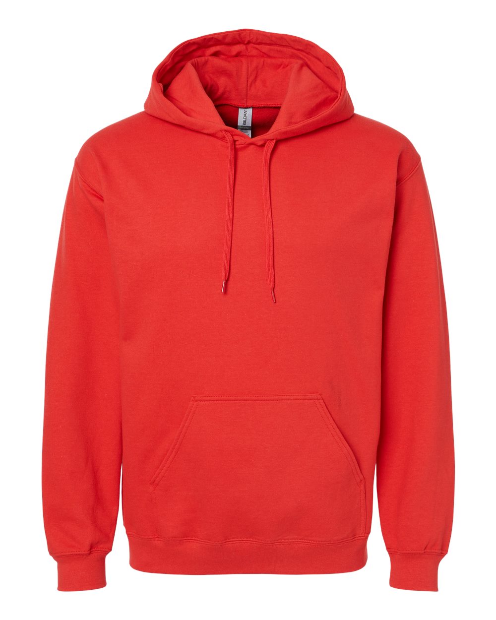 Unisex Hoodie in Red - flat front