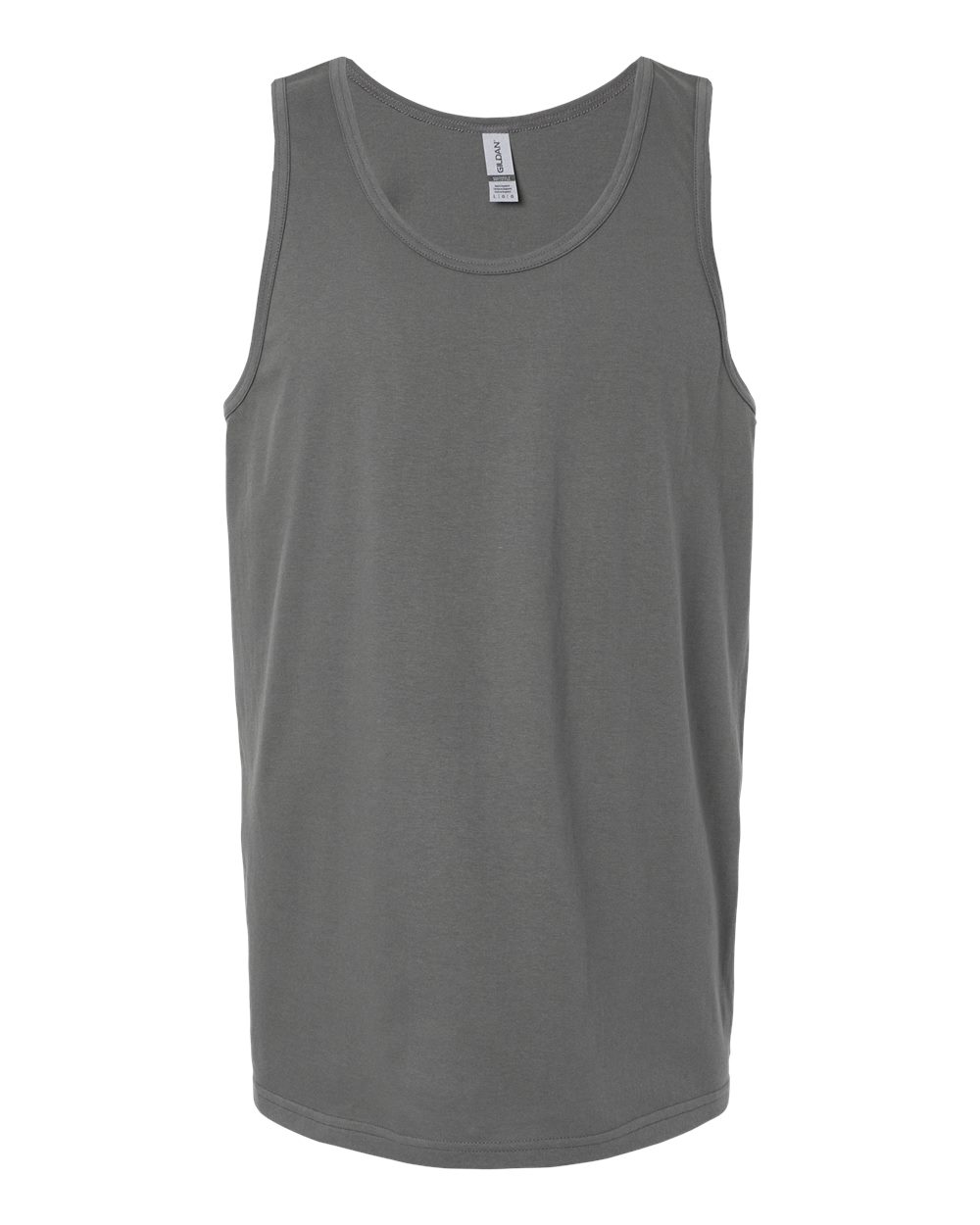 Unisex Tank Top in Charcoal - flat front