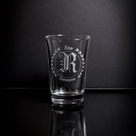 Custom Engraved Tall Shot Glass, 1.5 oz